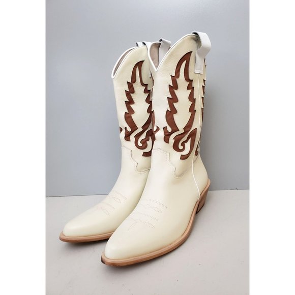 Mutma for Free People Colorado Springs Boots in Ivory Size 36 - Picture 2 of 5